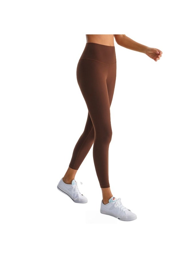 NIBEMINENT Essential/Pure&Plain 7/8 Leggings, High Waisted Compression Soft Pants Workout Athletic Yoga Pants 24" - Image 1