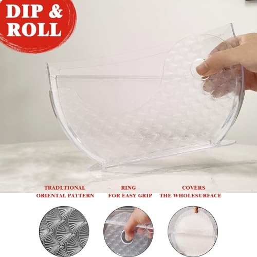 Mcvomv Rice Paper Water Bowl Dipper Spring Roll Maker Spring Roll Water Bowl S pring R oll Water Dipper Rice Paper Holder with Side Pocket for R ice P aper Wrappers 2 Pack - Image 3