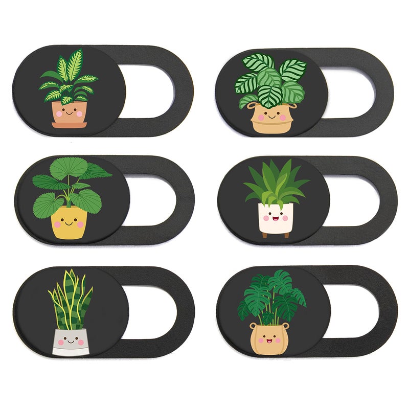 MESMOS 6pk Laptop Camera Cover Slide Cute, Laptop Accessories, Phone & Computer Camera Webcam Cover Slide, Web Cam Privacy Blocker (Small) - Image 1