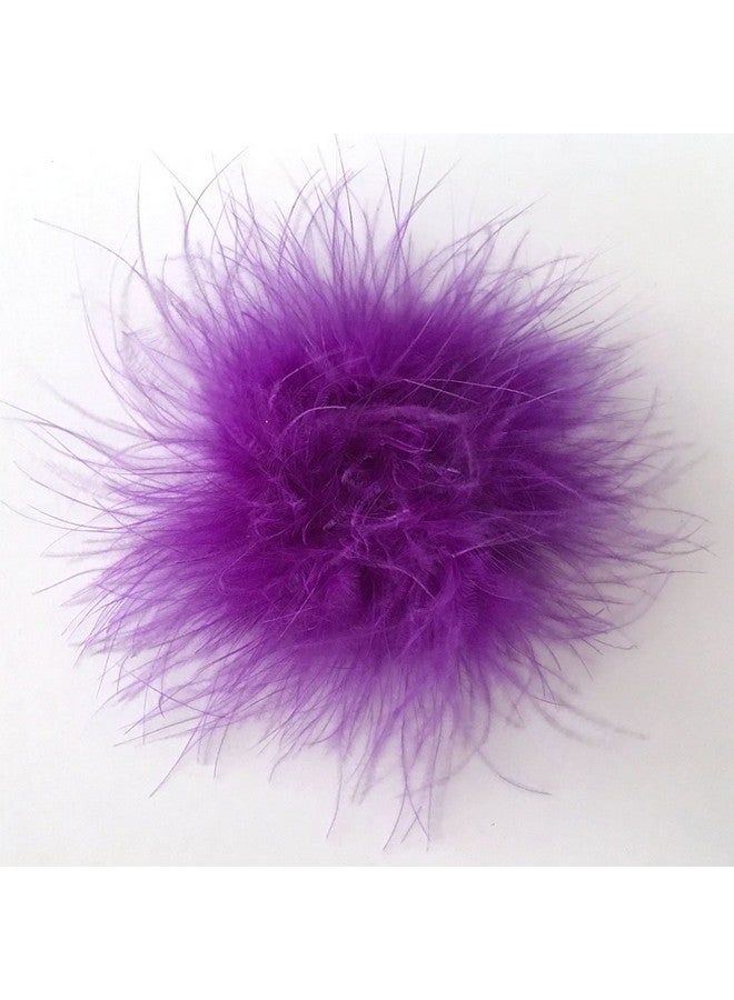 Yazon Marabou Feather Puffs DIY Crafting Feathers Circle Assorted Feathers Flower For Craft Headbands Making 18pcs - Image 3
