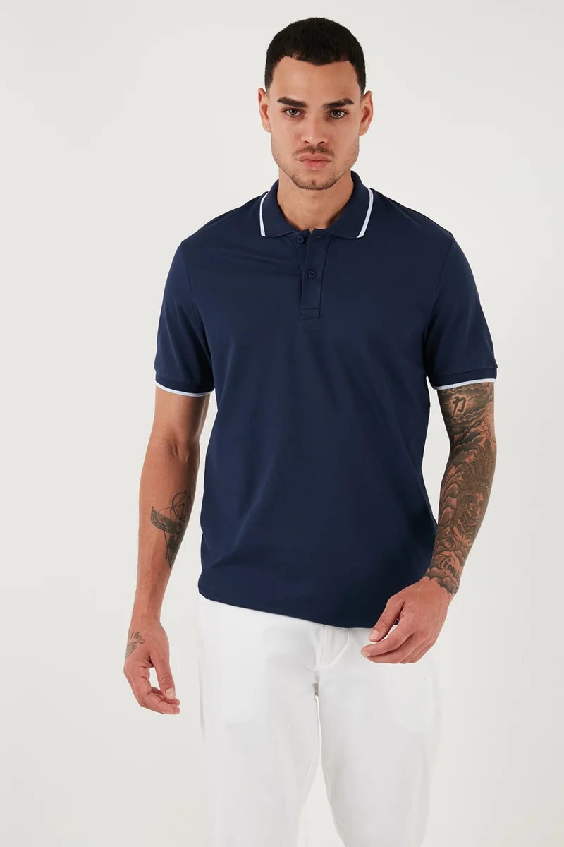 Buratti Cotton Regular Fit Polo Neck T Shirt Men's Polo Neck T Shirt 5902063