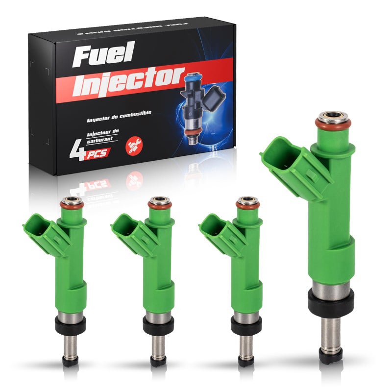 حقن الوقود ENA لـ FJ1069 2320909175 مجموعة من 4 متوافقة مع RAV4 Sienna Venza Scion tC 25L 27L تويوتا لكزس كامري هايلاندر أفالون ES300h l4 2009 2010 2011 2012 2013 2014 2015 2016 2017 2018