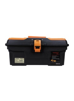 Taparia Taparia PTB16 Compact Plastic Tool Box with Organizer (Orange and Black)  - Image 1
