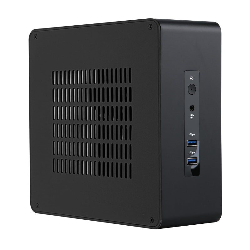Compact Black ITX Desktop Case HTPC Enclosure With Efficient Cooling And 2 5 Inch Hard Drive Space - Image 4
