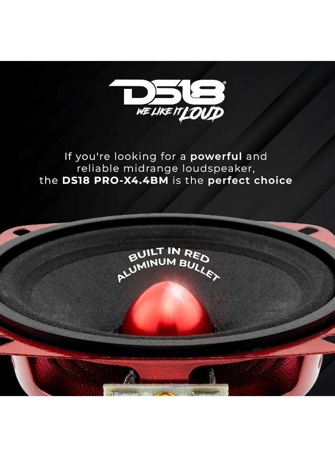 DS18 PRO-X4.4BM PRO Series Midrange Bullet Loudspeaker - Set of 1-4" - Image 3