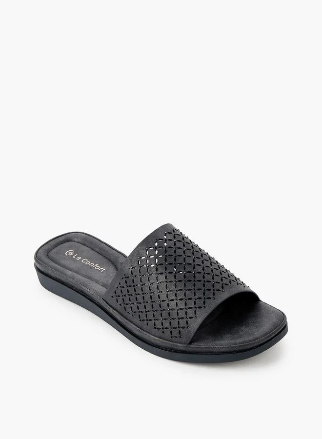 لو كونفورت Women Embellished Slip-On Sandals