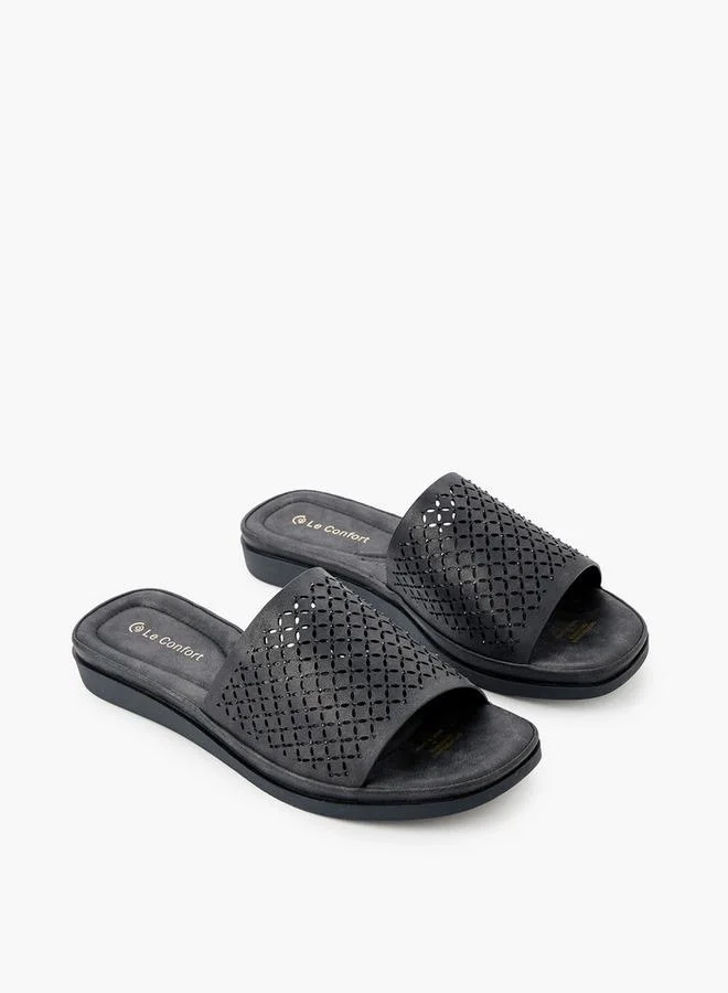 لو كونفورت Women Embellished Slip-On Sandals