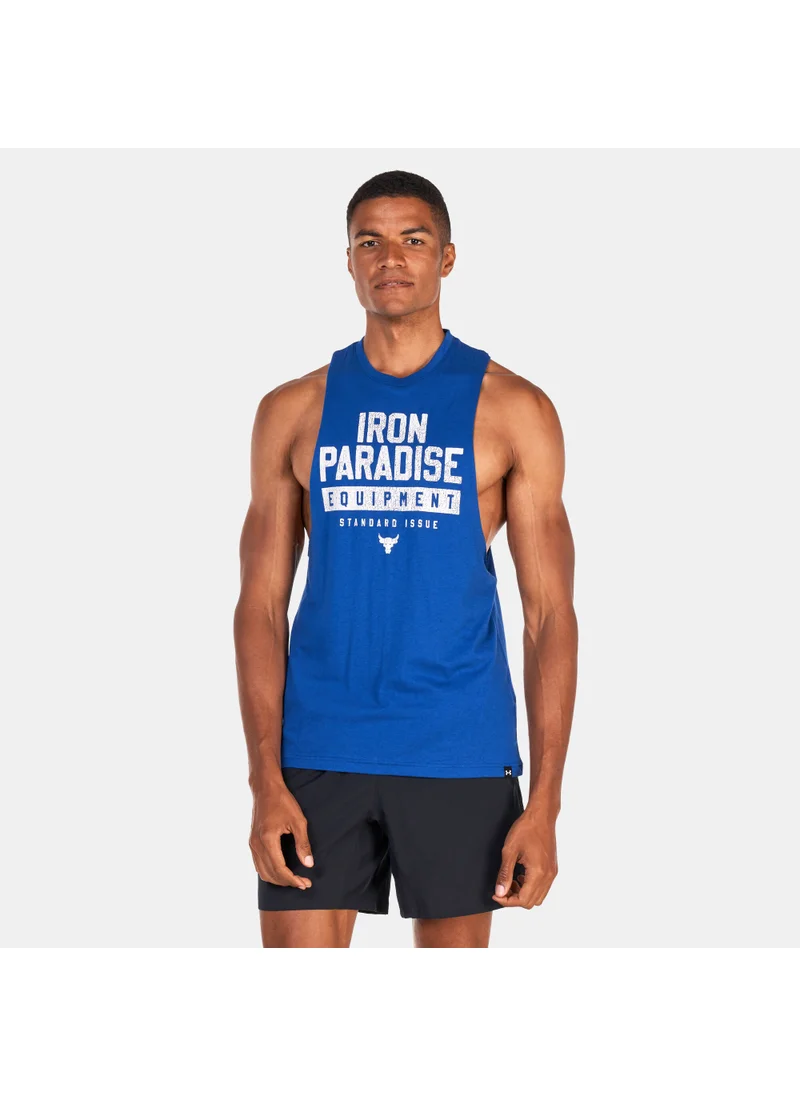 UNDER ARMOUR Men's Project Rock Iron Muscle Tank Top