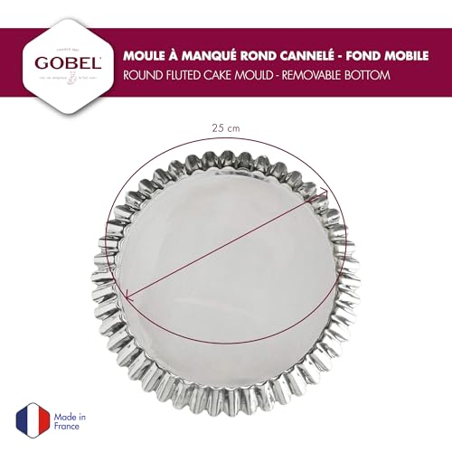 Gobel Tart/Quiche Pan w/Loose Removable Bottom 9 3/4" x 2" deep - Image 4