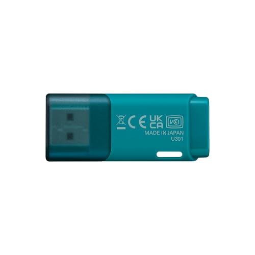 KIOXIA TransMemory U301 128GB USB 3.2 Gen 1 Flash Drive - High-Speed, Compact, Portable Storage Solution with 5-Year Warranty (Blue) - Image 2
