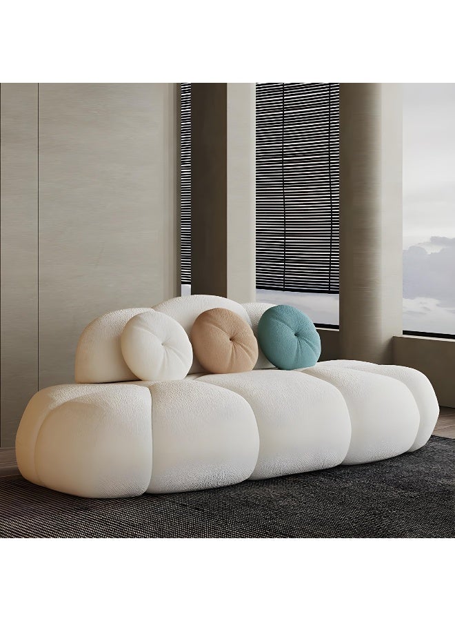 Comfynest Contemporary Armless Sofa Wool Cloud  - Image 1