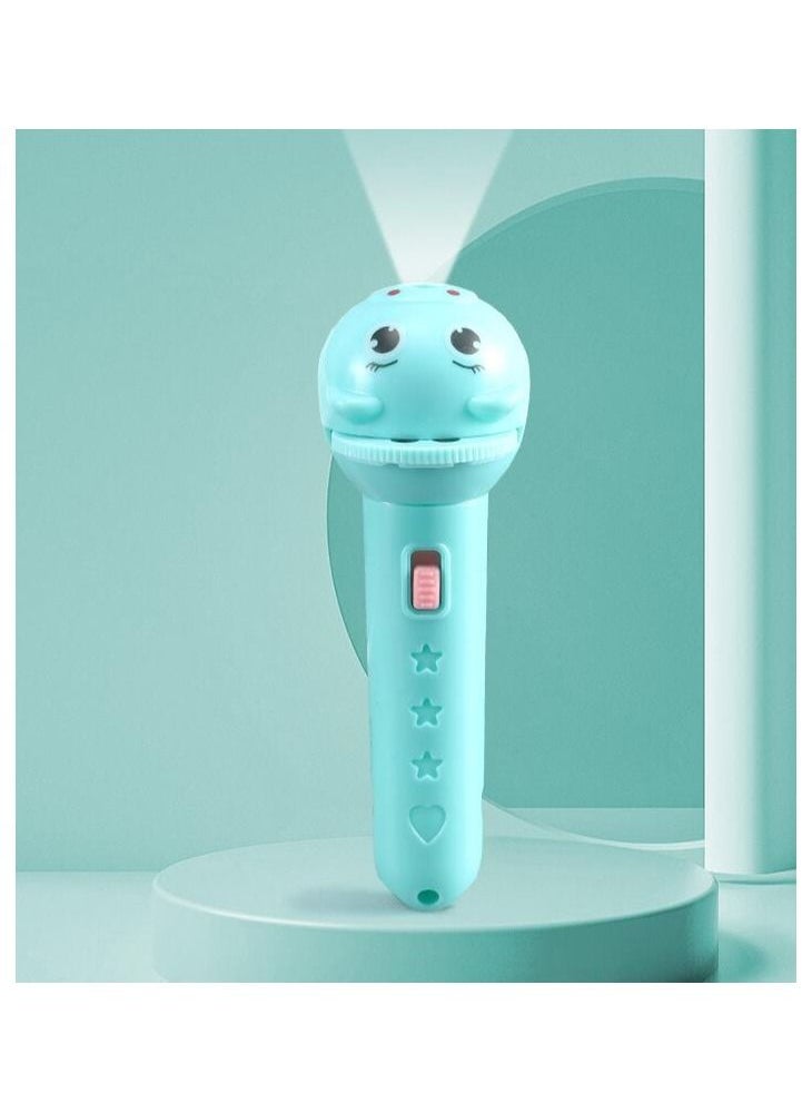 DUNISO - Flashlight Projector for Kids Child Slide Projector Flashlight Light Toy Early Educational Learning Night Light Childhood Bedtime Cognition Device Fun Torch with Animal Pattern Interactive Toy - Image 1