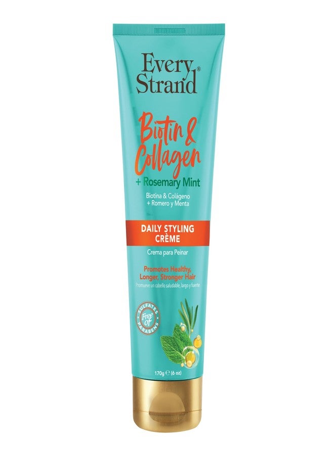 Every Strand Biotin and Collagen Styling Creme with Rosemary Mint, 8 Oz, Volumizing Hair Cream for Thin and Fine Hair, Adds Body and Fullness with Long-Lasting Flexible Hold - Image 1