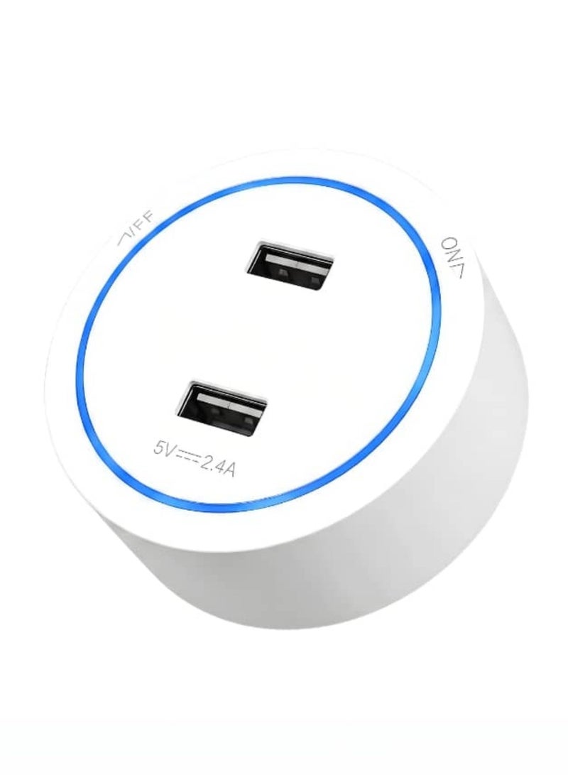 اكسبت فيش 10 أمبير  2X USB يعمل على مجرى الأفياش الكهربائي - Image 1