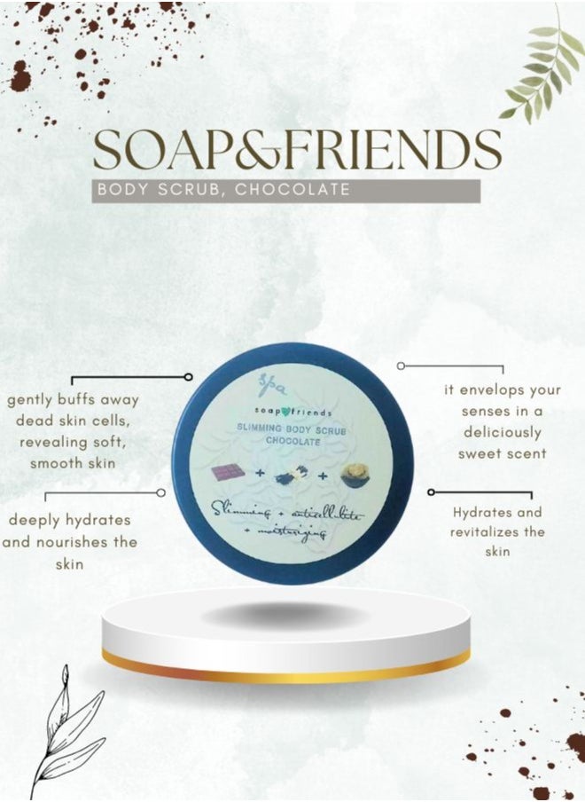 Soap&Friends Chocolate Body Scrub by Soap&Friends-200ml  - Image 3