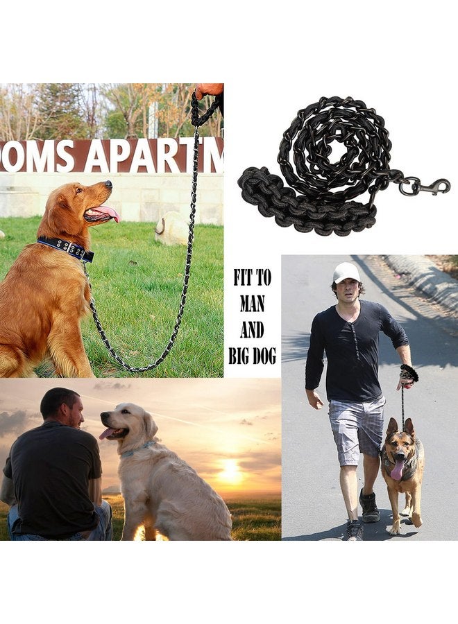AncBace Dog Leash Dog Leads Dog Chain Dog Rope Metal with Pet Collar Training Walking Heavy Duty Anti Bite 360 Hook for Medium and Large Dogs Black (X-Large) - Image 4