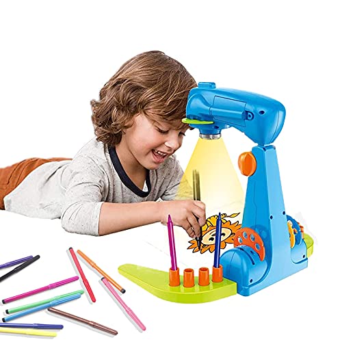 LEERFEI Kids Projection drawing Sketcher,smart Drawing Projector toy,with 32cartoon patters and 12color Brushes,Adjustable Drawing Pattern Size, Smart art Sketcher projector 2.0 , kid Learn to Draw and Sketch - Image 2