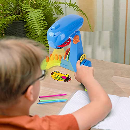 LEERFEI Kids Projection drawing Sketcher,smart Drawing Projector toy,with 32cartoon patters and 12color Brushes,Adjustable Drawing Pattern Size, Smart art Sketcher projector 2.0 , kid Learn to Draw and Sketch - Image 3