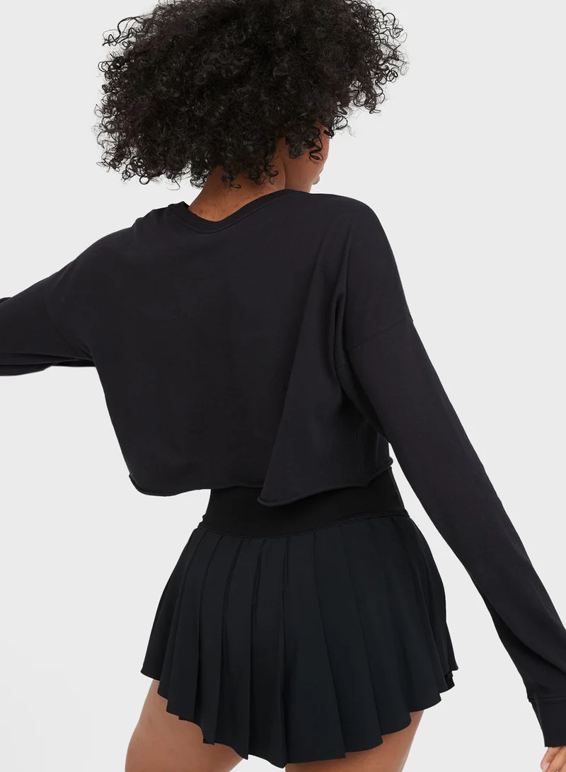 Aerie Crew Neck Crop Top