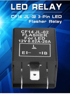 Oasisgalore LED Flasher Relay, 12V 3 Pin LED Indicator Relay, LED Electronic Flasher Unit, for Car Vehicle Motorcycle.  - Image 2