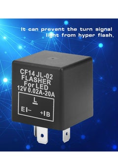 Oasisgalore LED Flasher Relay, 12V 3 Pin LED Indicator Relay, LED Electronic Flasher Unit, for Car Vehicle Motorcycle.  - Image 3