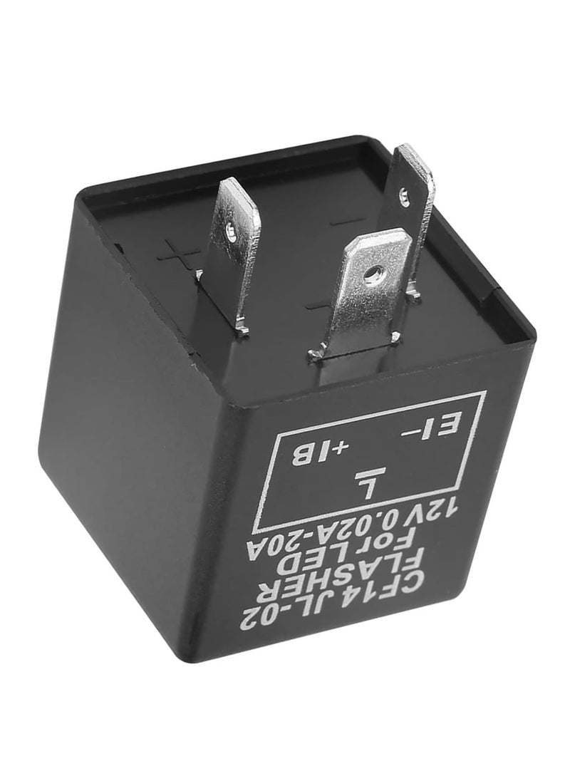 Oasisgalore - LED Flasher Relay, 12V 3 Pin LED Indicator Relay, LED Electronic Flasher Unit, for Car Vehicle Motorcycle. - Image 1