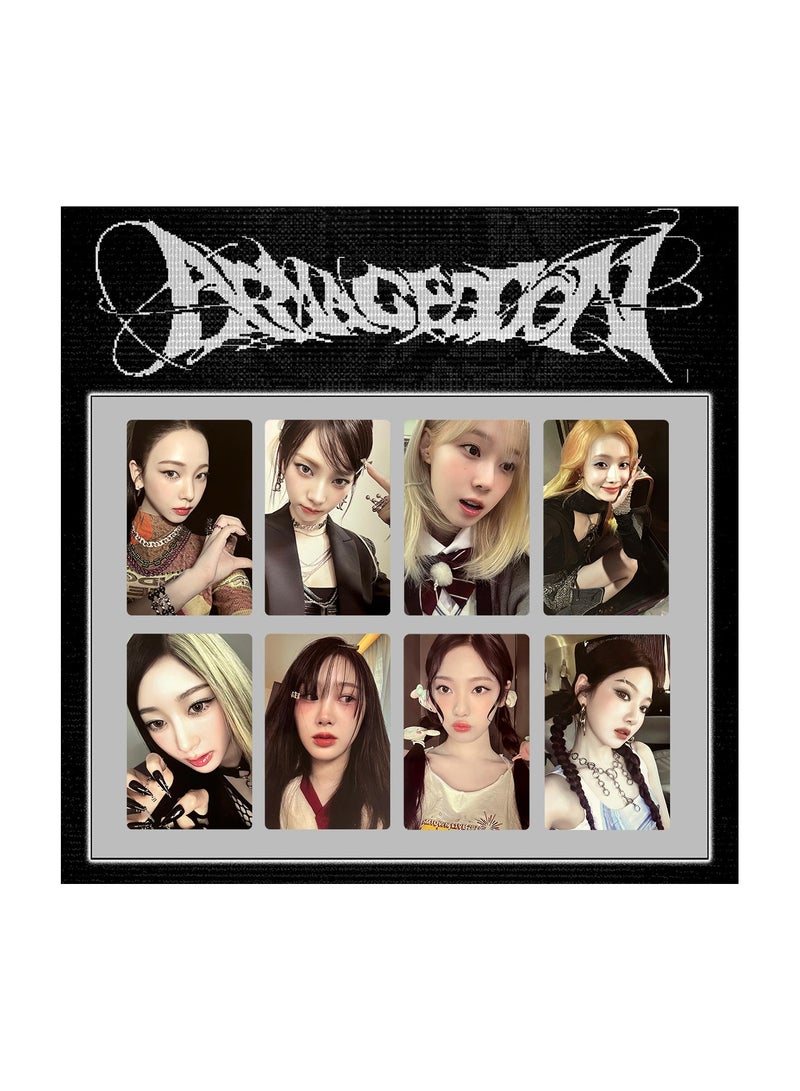 NIBEMINENT 8 Pcs Kpop AESPA Armageddon Lomo Cards Card For Fans Collection Gifts