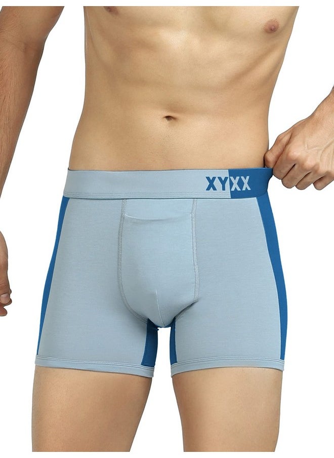 اكس واي اكس اكس شورت رجالي من XYXX مايكرو مودال، قصة مريحة، ألوان متعددة، عبوة من قطعتين، XYTRNK2PCKN555L، عنبي ونبيذي وأسود + مقلم وسيبورت، مقاس كبير  - Image 4