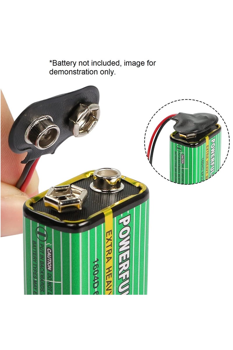 5-Pieces 9V Battery Connector, 9V T-type Battery Clip, compatible with Arduino, Raspberry Pi  - Image 3