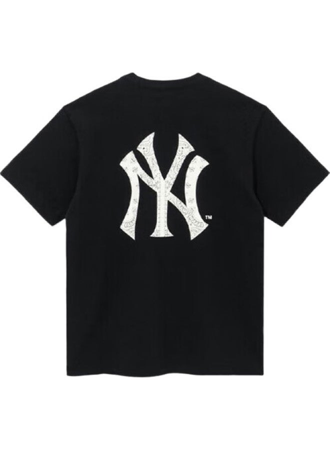 NEW ERA New Era X Mlb Collaboration, New Era Sports T-Shirt, Unisex Couple'S Ny Round Neck, Pure Cotton Short Sleeve, 13086597-M - Image 3