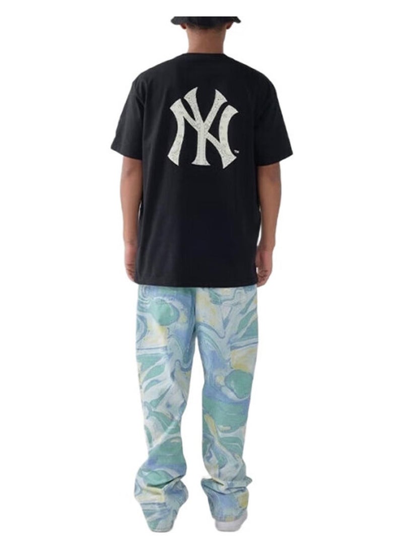 NEW ERA New Era X Mlb Collaboration, New Era Sports T-Shirt, Unisex Couple'S Ny Round Neck, Pure Cotton Short Sleeve, 13086597-M - Image 1