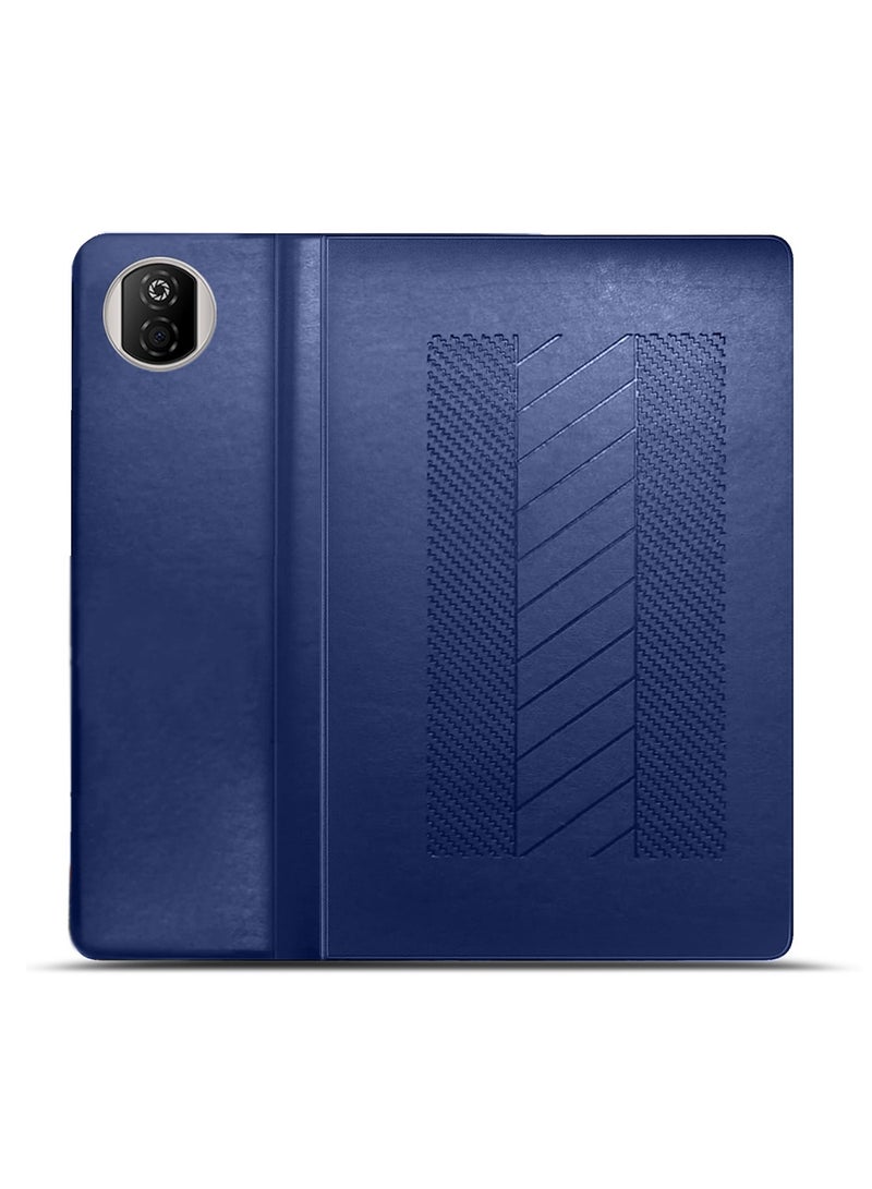 BYTER Honor Pad X7 2025 (8.7 inches) Classic PU Leather Trifold Stand Flip Case Cover (TCFPSR) - Navy Blue - Image 3