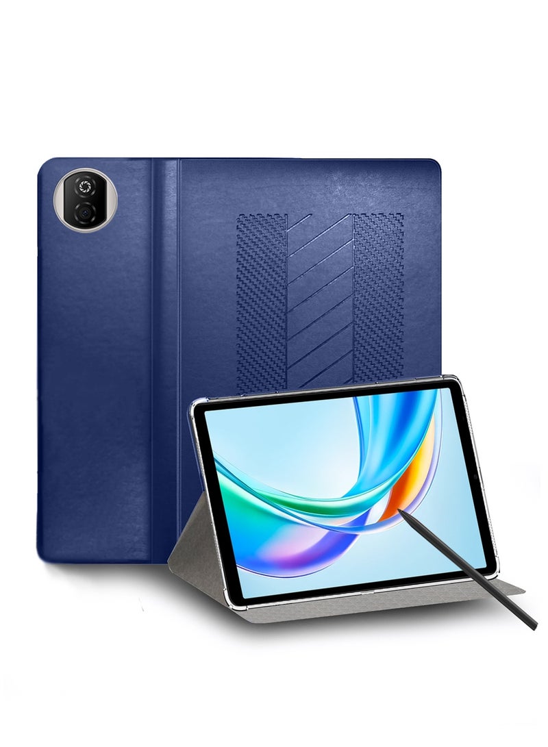 BYTER Honor Pad X7 2025 (8.7 inches) Classic PU Leather Trifold Stand Flip Case Cover (TCFPSR) - Navy Blue - Image 1