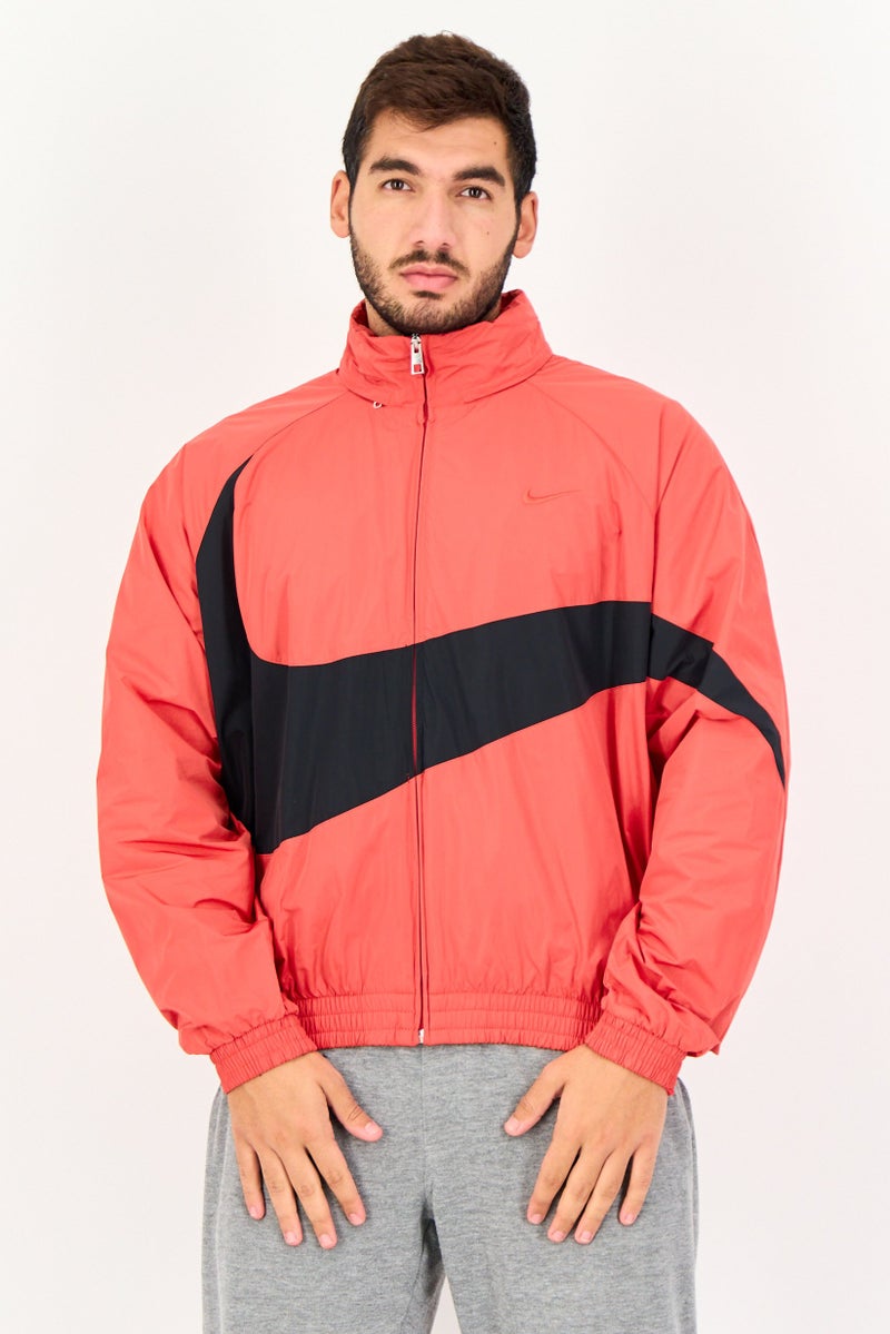 Nike Men Oversized Fit Long Sleeve Outdoor Track Jacket, Red - Image 1
