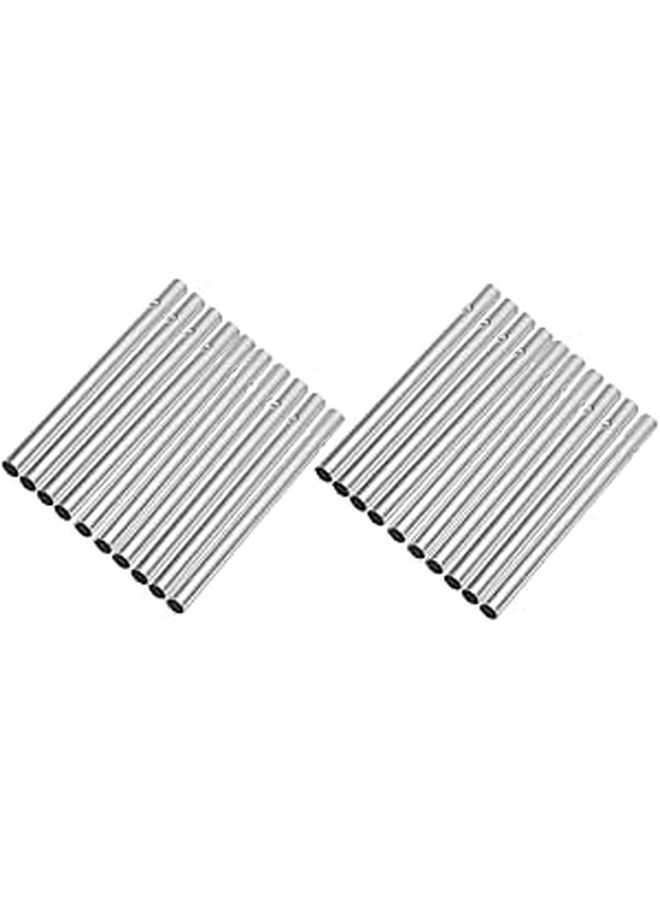 20Pcs Aluminum Wind Chime Tubes DIY Kit 6Mm Diameter 90Mm Length For Outdoor Garden Patio - Image 1