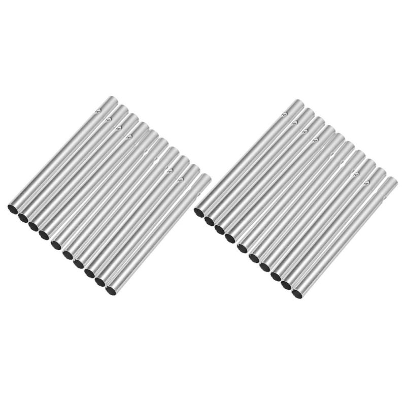 20Pcs Aluminum Wind Chime Tubes DIY Kit 6Mm Diameter 90Mm Length For Outdoor Garden Patio - Image 2