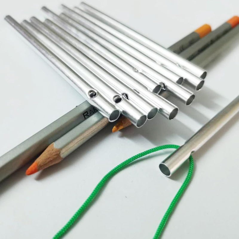 20Pcs Aluminum Wind Chime Tubes DIY Kit 6Mm Diameter 90Mm Length For Outdoor Garden Patio - Image 4