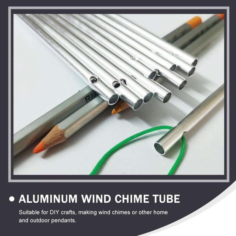 20Pcs Aluminum Wind Chime Tubes DIY Kit 6Mm Diameter 90Mm Length For Outdoor Garden Patio - Image 3