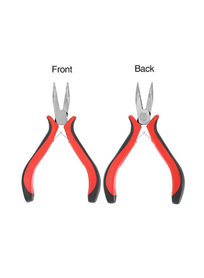 Funyn 1 Set Hair Extension Tool Kit Plier Hook Pulling Needle 200Pc or so Micro Silicone Link Rings Beads for Professional Hair Styling Tools Accessory (Brown) - Image 2