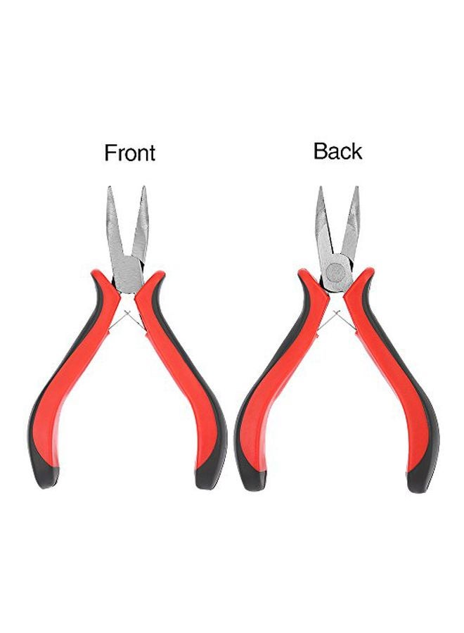 Funyn 1 Set Hair Extension Tool Kit Plier Hook Pulling Needle 200Pc or so Micro Silicone Link Rings Beads for Professional Hair Styling Tools Accessory (Brown) - Image 4