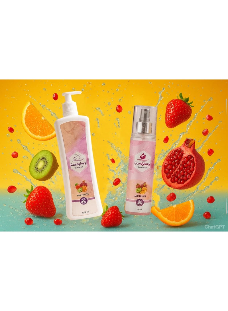 شاور جيل  كاندي لافي  بمزيج الفواكه  1000مل - Image 2