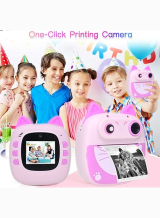Toyland Kids Instant Print Camera-Cute design,Includes 3 Print rolls,5 Color Pens and USB Cable-Digital Camera for girls and boys - view 3
