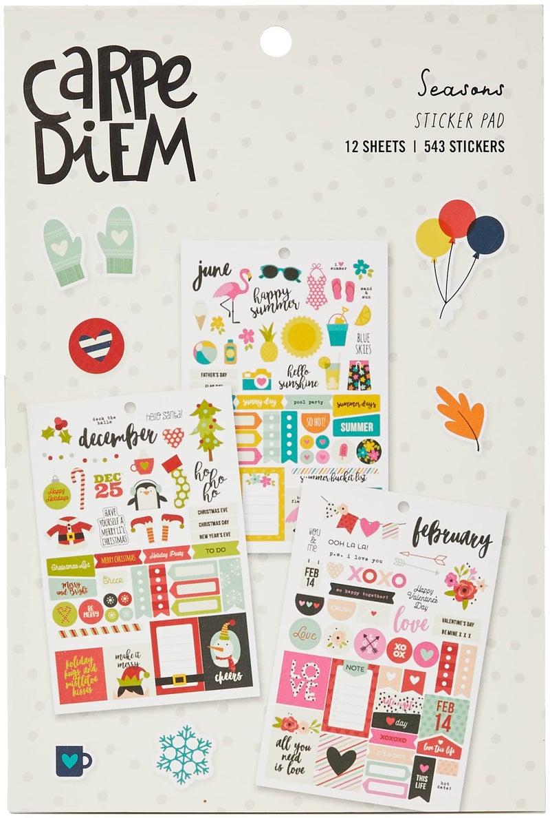Simple Stories Carpe Diem by Simple Stories Seasons Sticker Tablet - Image 1