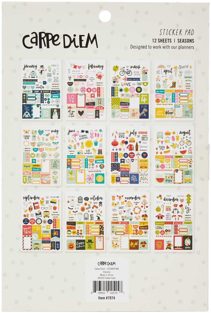 Simple Stories Carpe Diem by Simple Stories Seasons Sticker Tablet - Image 2