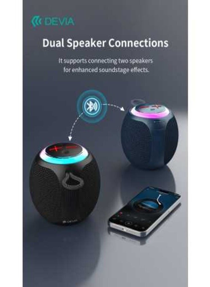 ديفيا مكبر صوت بلوتوث محمول Devia EM505 Sound Lite1 5W أسود - Image 4