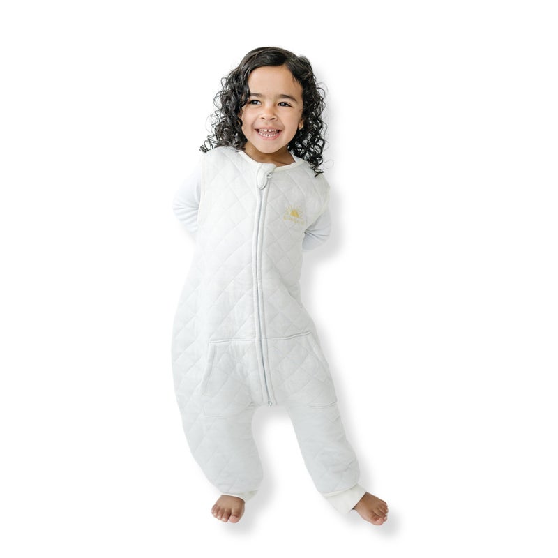 Tealbee Tealbee DREAMSUIT Toddler Sleep Sack with Feet 3T 4T 12 TOG Four Season Baby Wearable Blanket for Walkers Rayon made from Bamboo Organic Cotton Sleeping Bag Sunshine 
