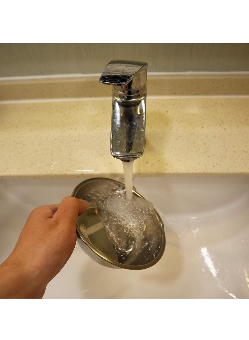 سجن سفما القط الغذاء وعاء ، وعاء القط المضادة للانزلاق المضادة سبلاش سيليكون حصيرة ، مع دعم بروبلين ، قابلة للفك الفولاذ المقاوم للصدأ الغذاء والماء لوحة ، مناسبة للقطط والجراء - Image 4