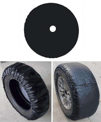 Tribones for Toyota Prado TX/TXL, Ford Bronco, Jeep Wrangler Spare Tire Cover with Camera Hole, Spare Wheel Cover, Spare Tire Protector, fit for Sport & Sahara (XL: 255/70R18, 255/75R17, 275/70R17) - Image 4