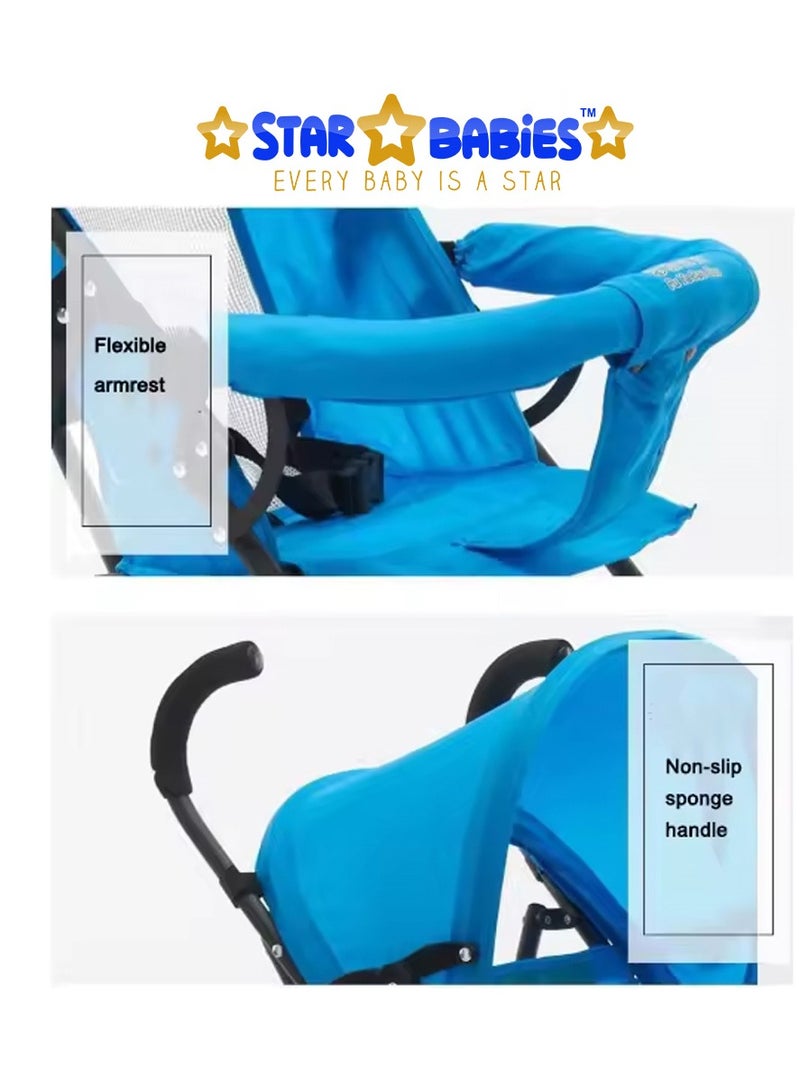 STAR BABiES عربة أطفال ستار بيبي - أسود - Image 4