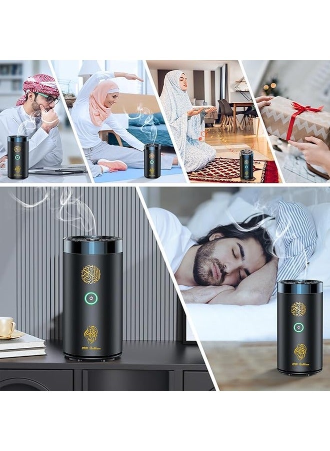 Oud bukhoor 2 in 1 Electric Incense Burner with Quran Speaker, Remote Control Bakhoor Burner Aroma Diffuser for Car Office Home Bedroom Living Room Study Spa, SQ-600 - Image 5